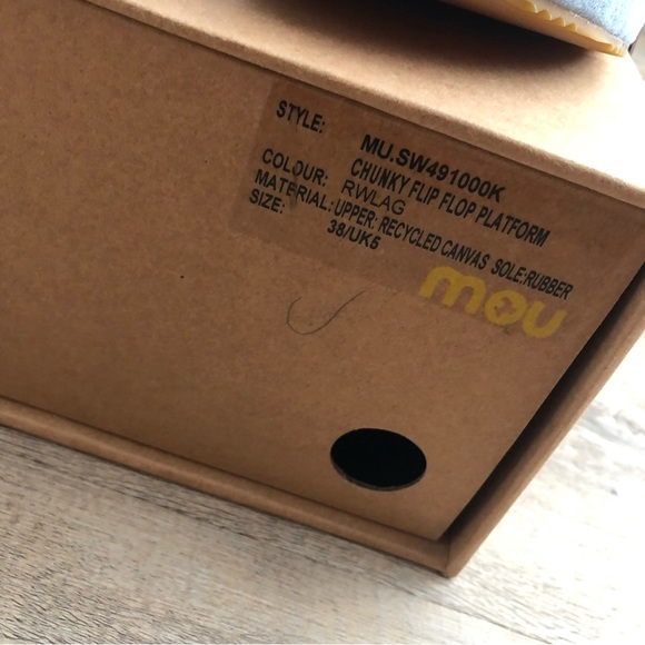 Mou Chunky Flip-flop Padded Suede Sandals- 7 - Picture 9 of 15